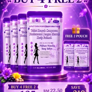 4 POUCH + FREE 2
